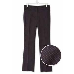 Express Editor Dress Pants Mens 6R Navy Blue Geometric Diamond Straight Leg